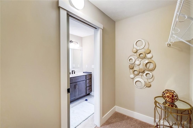 bathroom with vanity