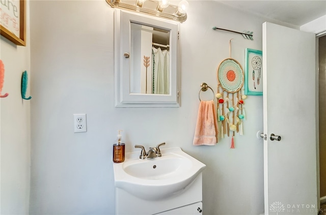 bathroom featuring vanity