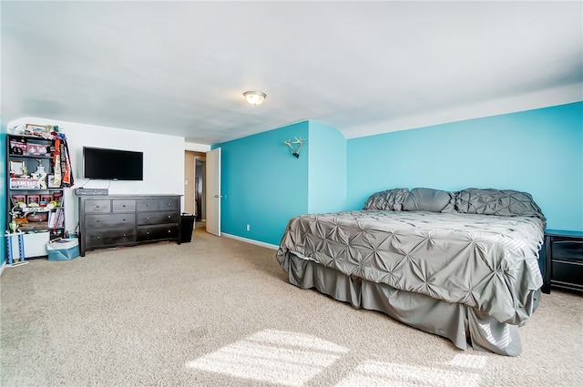 bedroom with carpet floors