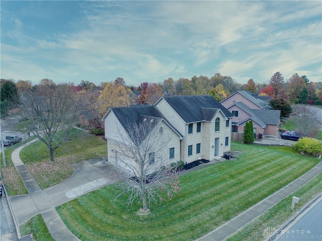 birds eye view of property