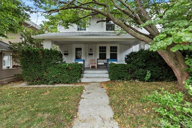 view of front of house featuring covered porch