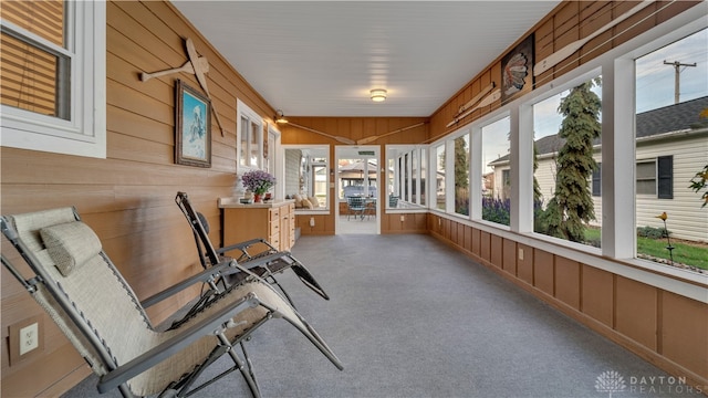 view of sunroom