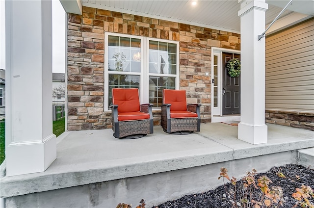 view of patio / terrace featuring a porch