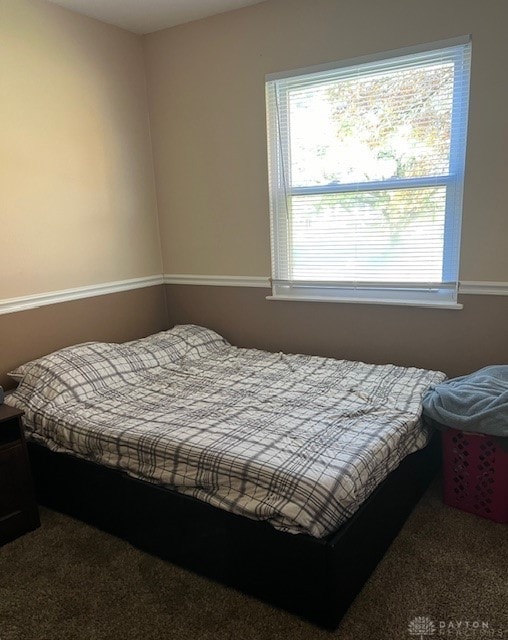 bedroom with carpet