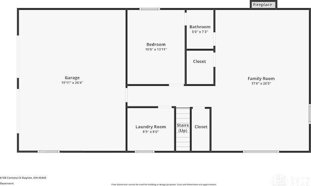 6168 Cantata Ct, Dayton, OH 45449 - floor plan