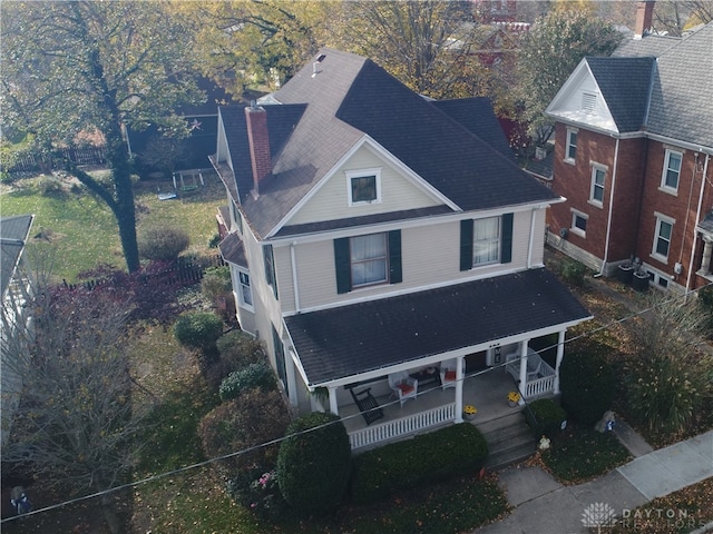 birds eye view of property