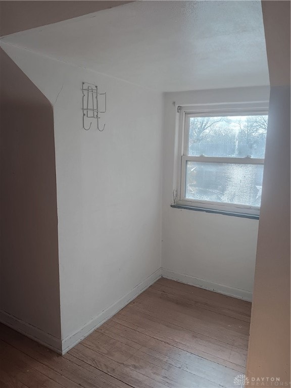 empty room featuring light hardwood / wood-style floors