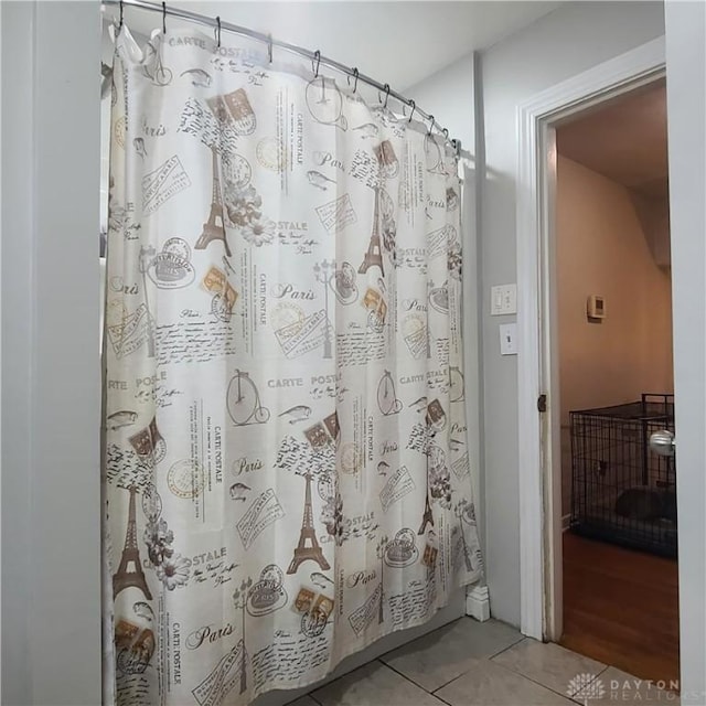 bathroom featuring tile patterned flooring