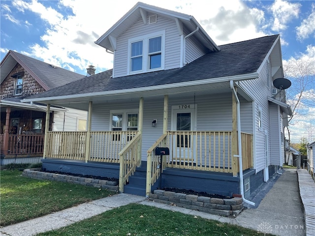 view of front of home featuring a porch