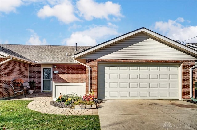 ranch-style house with a garage