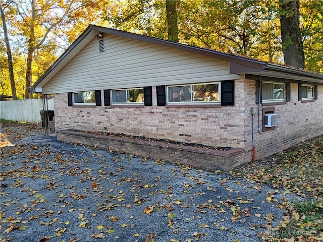 view of home's exterior