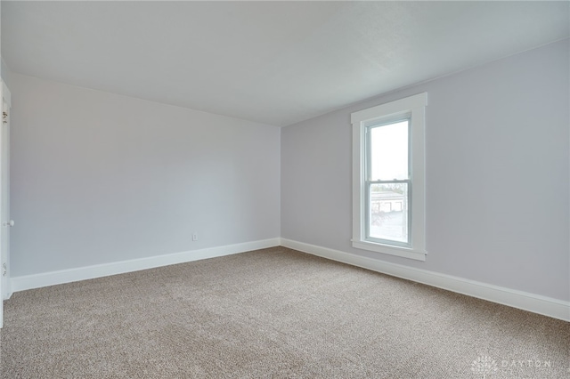 view of carpeted empty room