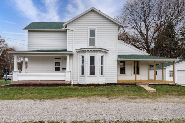 view of front of home featuring a porch