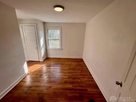 interior space featuring dark hardwood / wood-style floors