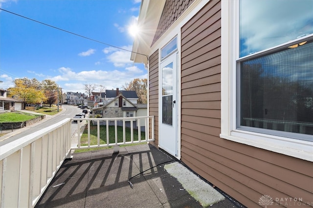 balcony with covered porch