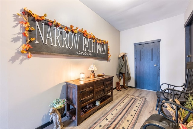 entryway featuring light hardwood / wood-style flooring