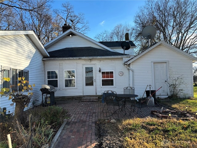 back of house featuring a patio