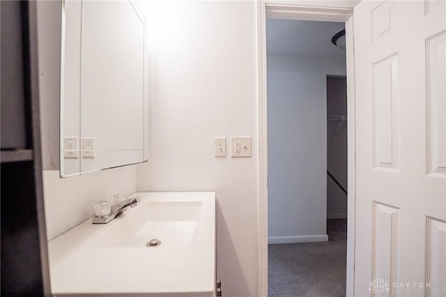 bathroom with vanity