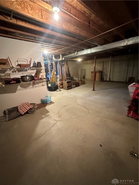 view of basement