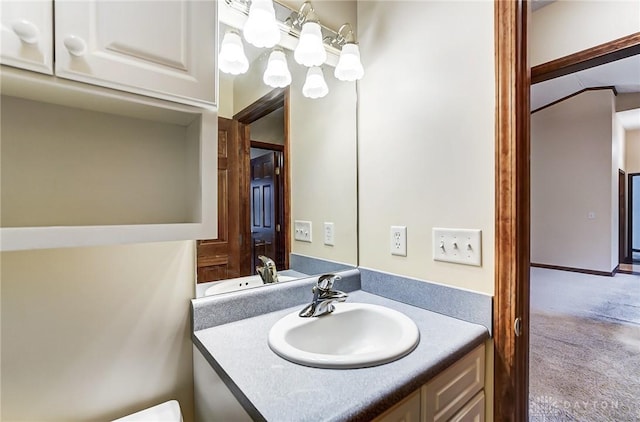 bathroom featuring vanity