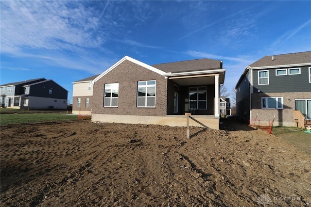 view of rear view of property