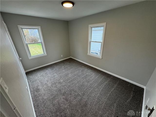 spare room featuring carpet