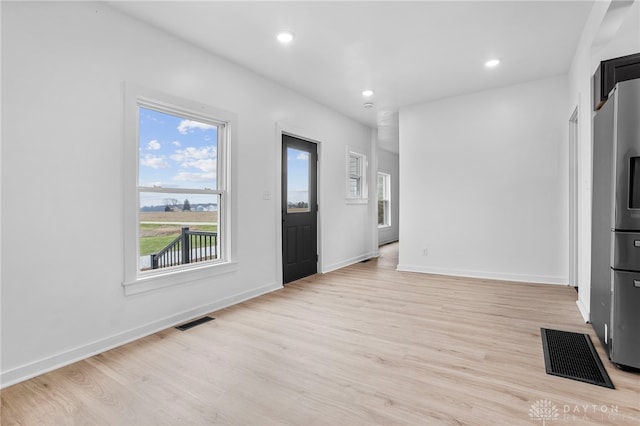 entryway featuring light hardwood / wood-style flooring