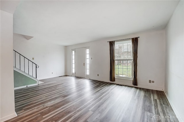 foyer featuring hardwood / wood-style floors