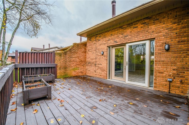 view of wooden terrace