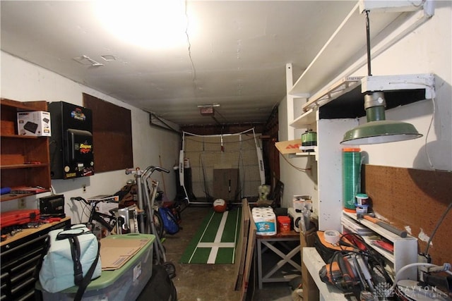 miscellaneous room featuring concrete flooring