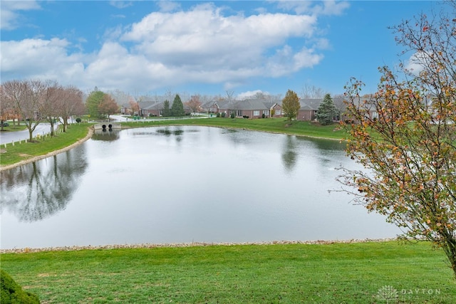 view of water feature