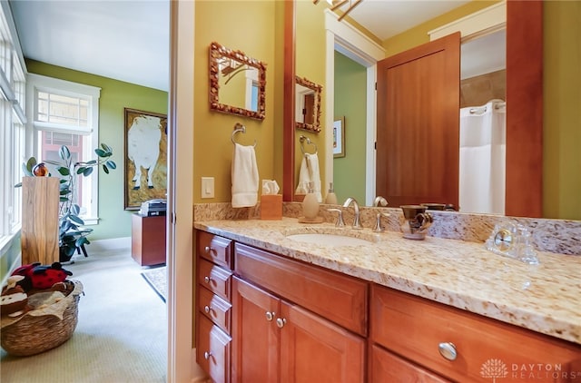 bathroom with vanity