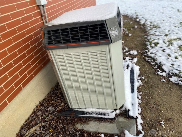 exterior details with central air condition unit