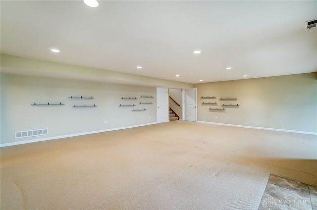 view of carpeted empty room