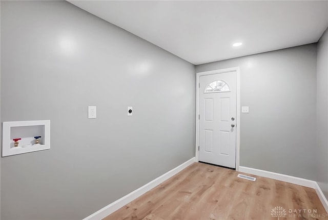 interior space featuring light hardwood / wood-style flooring