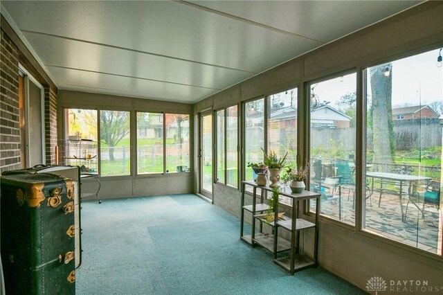 view of sunroom / solarium