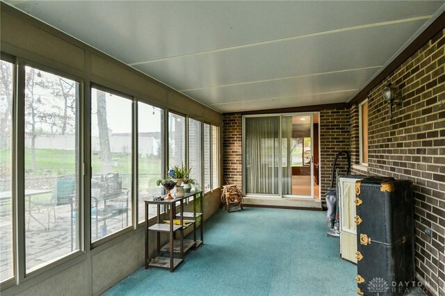 view of sunroom / solarium