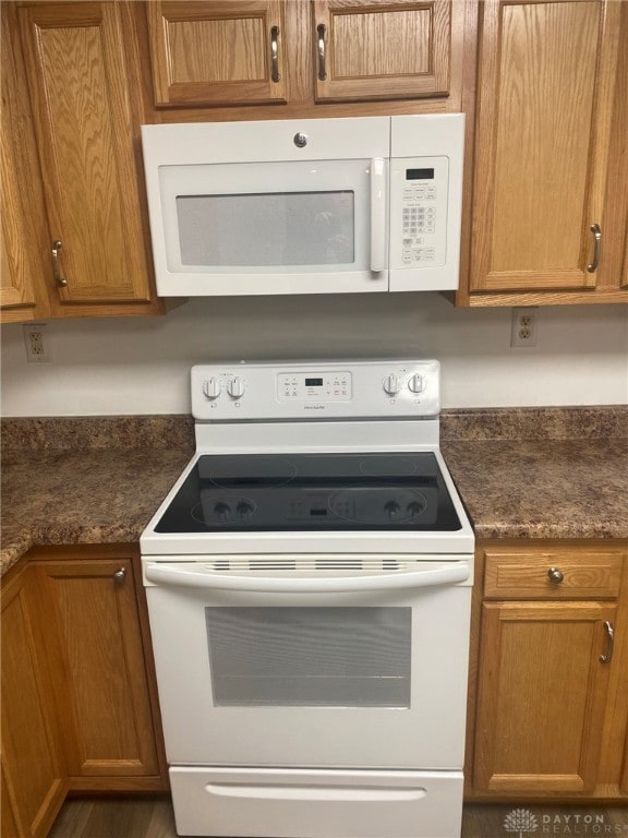 kitchen with white appliances