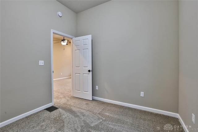 view of carpeted empty room