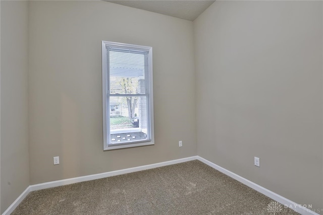 view of carpeted empty room