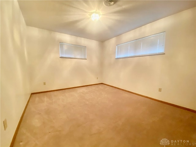 view of carpeted empty room