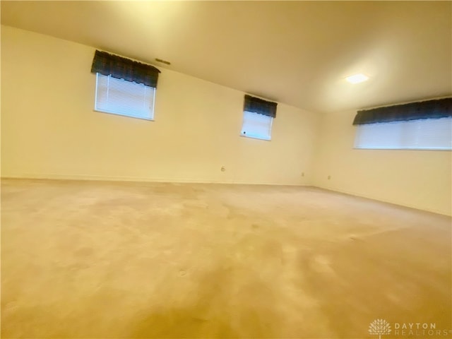 view of carpeted empty room