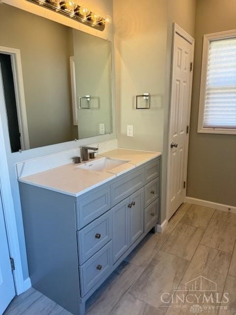 bathroom with vanity