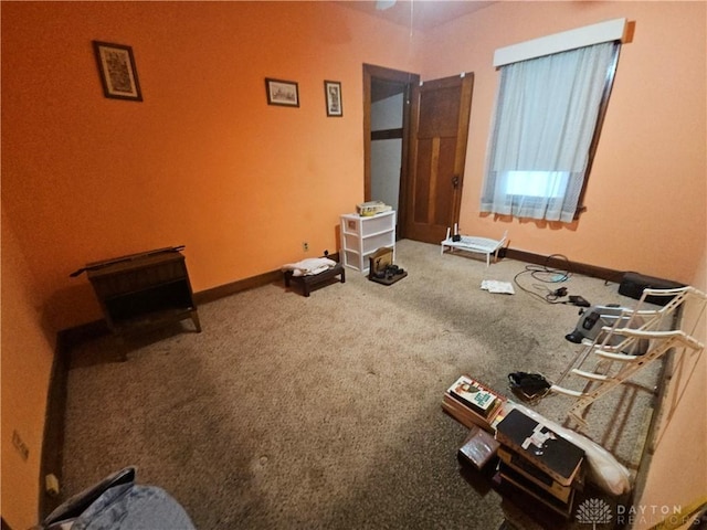 unfurnished bedroom featuring carpet