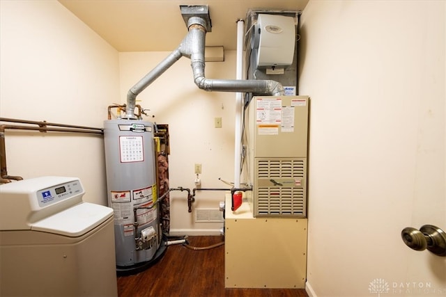 utilities featuring gas water heater