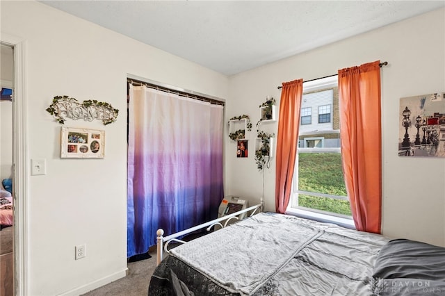 bedroom featuring carpet floors