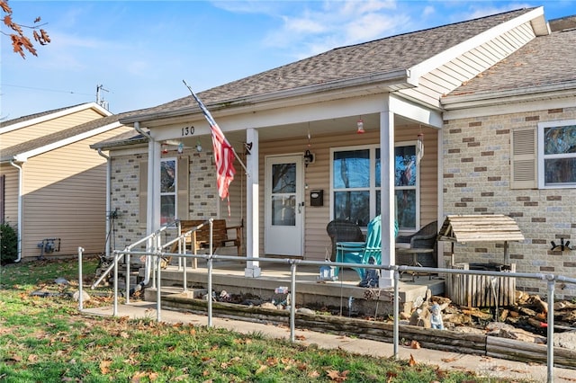 view of front facade with a porch