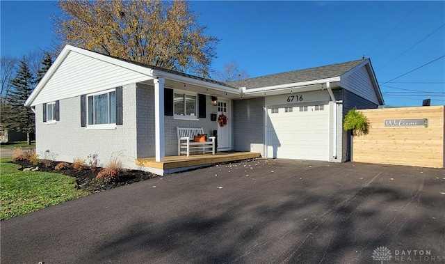 ranch-style house with a garage