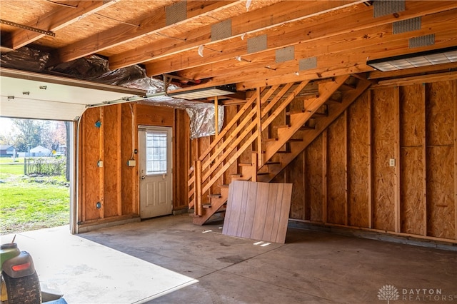 view of basement