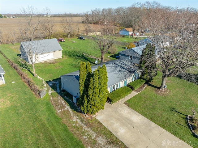 drone / aerial view featuring a rural view